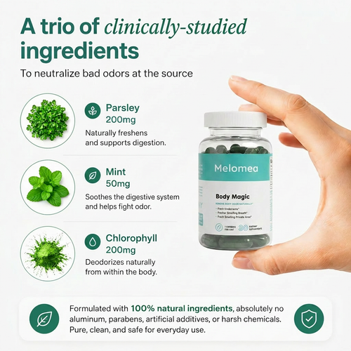 Melomea | Chlorophyll Pill For Body Odor